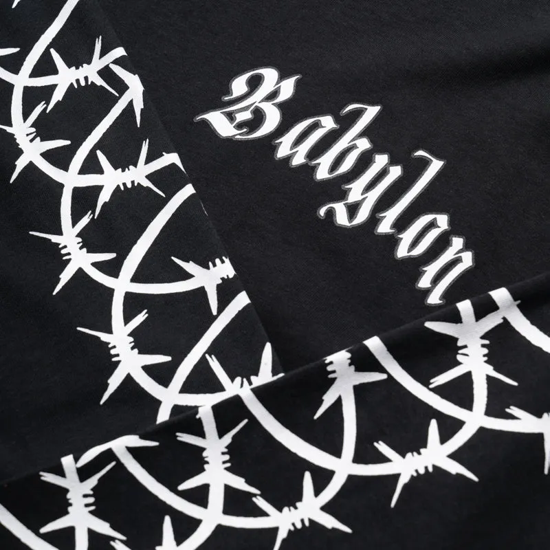 Babylon Barbed L/S Tee - Black Snowy day
