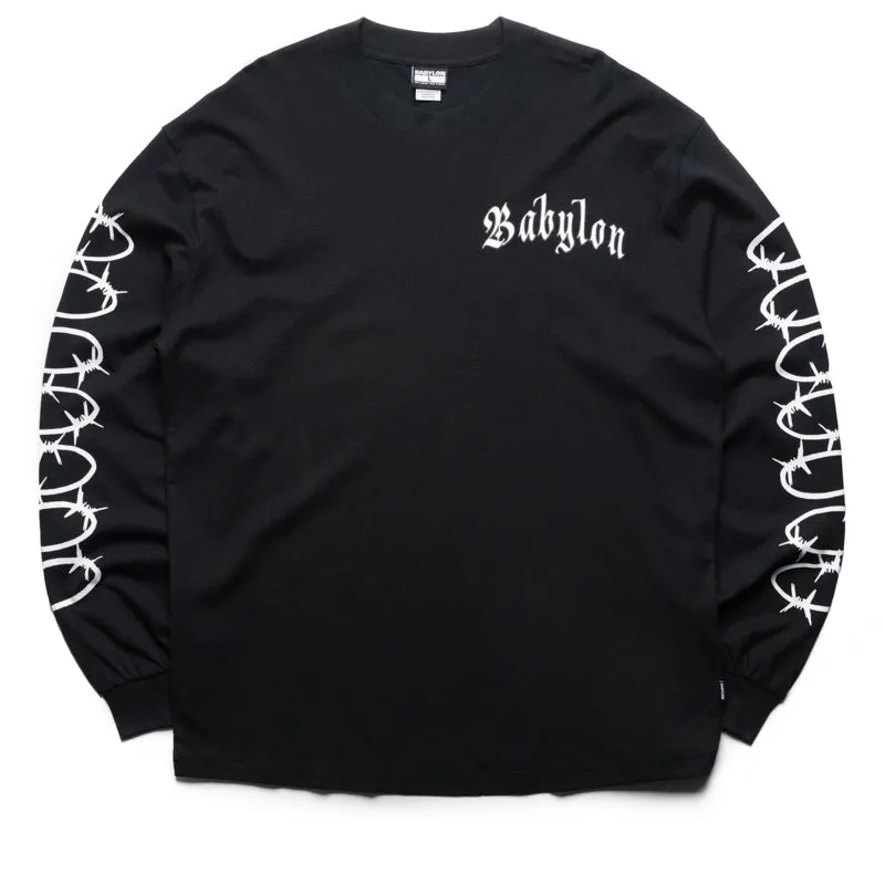 Date night Babylon Barbed L/S Tee - Black
