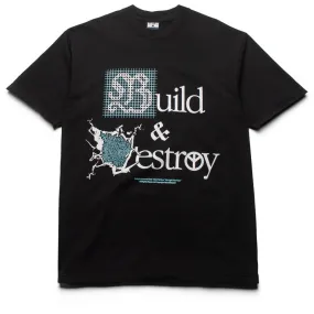 Male fit Babylon Build & Destroy Tee - Black