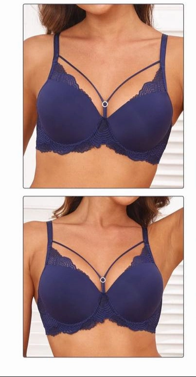 Trendy workout clothes Thin Cup Lace Detail Bra