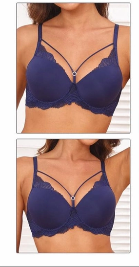 Trendy workout clothes Thin Cup Lace Detail Bra