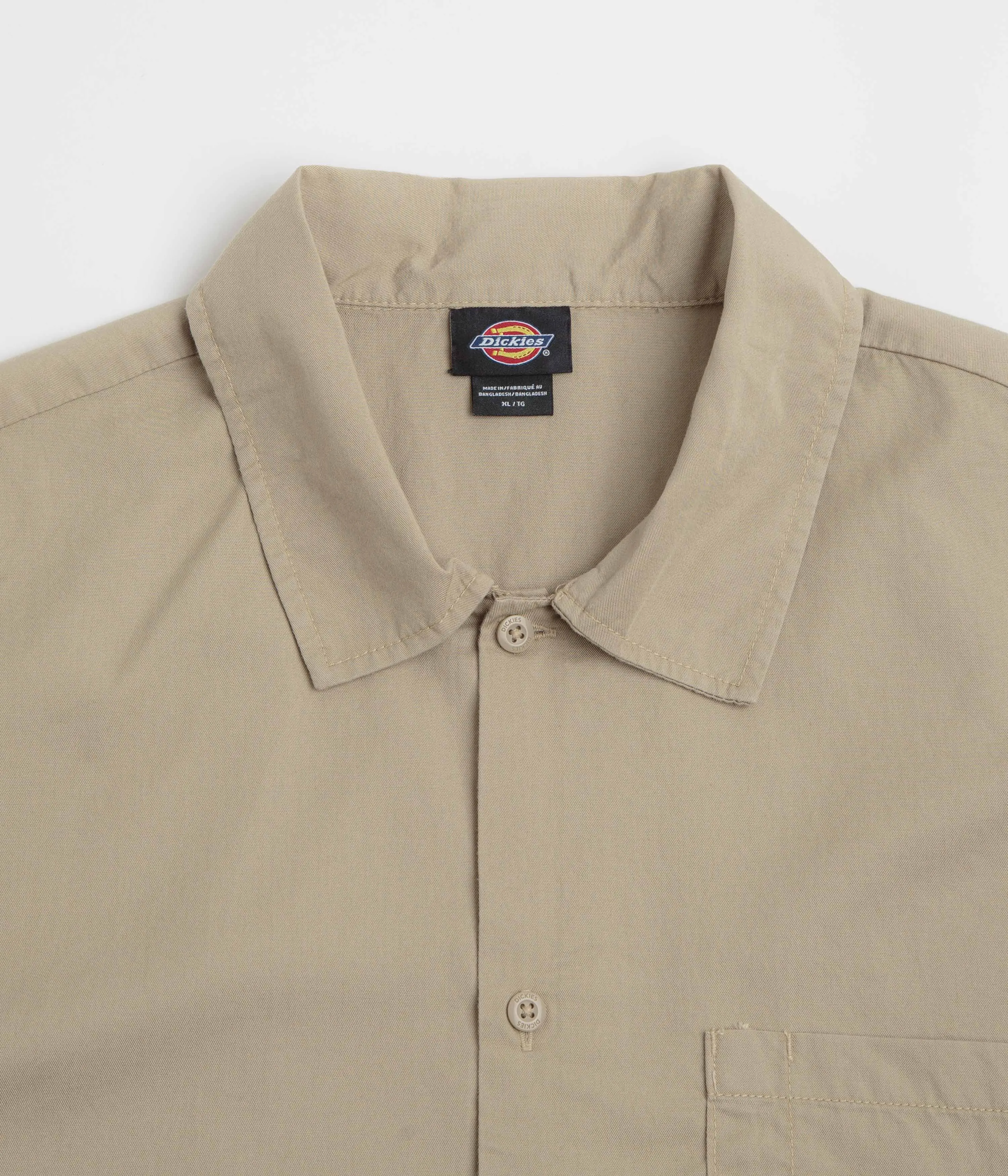 Resilient Collar Interlining kimono silhouette Dickies Lynville T-Shirt - Desert Sand