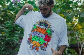 Bad Bunny Graffitty Tee Circular Knit Technique Cool and Breezy