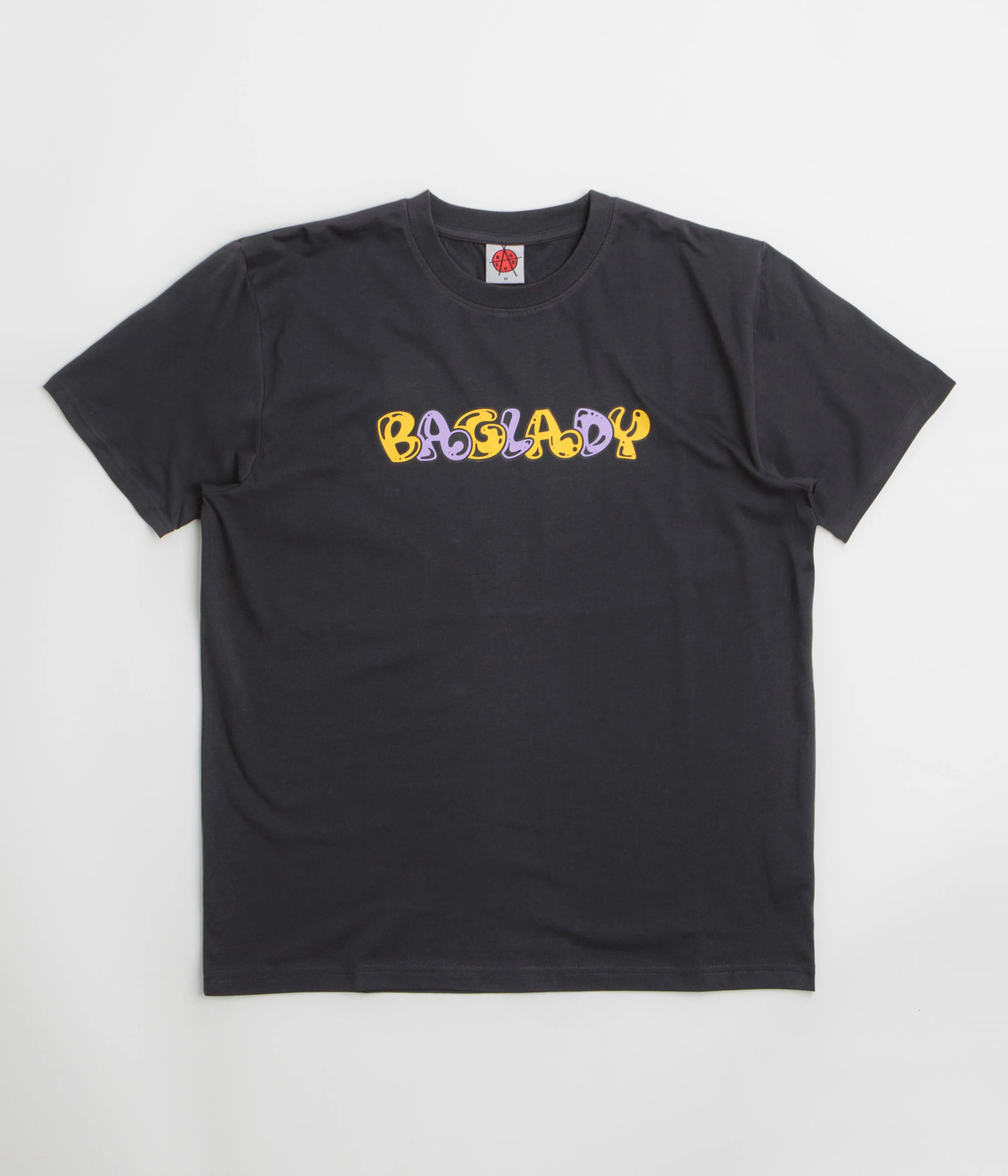 Baglady Overthrow T-Shirt - Off Black tropical climate