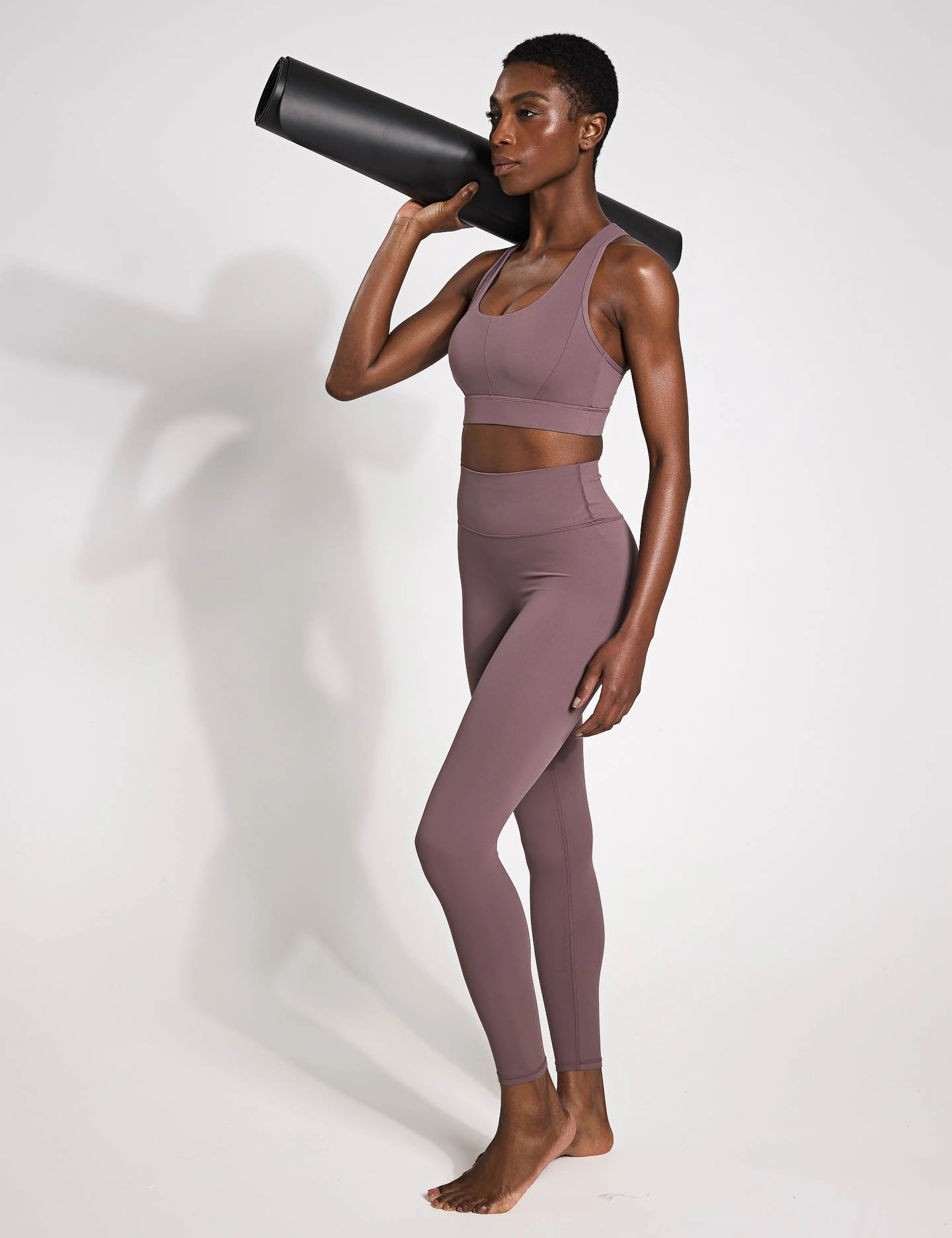 teenagers' Simple workout outfit Frankie Cloud-Core Sports Bra - Grape