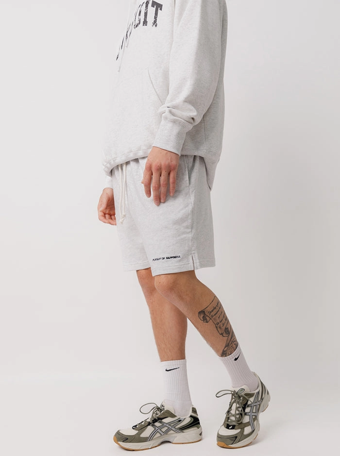 sports accessory Recycled Polyester Blend Happiness Shorts in Heather Grey