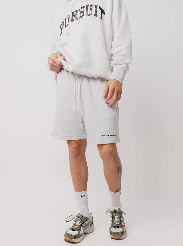 stain resistant coating Clean Stretch Happiness Shorts in Heather Grey
