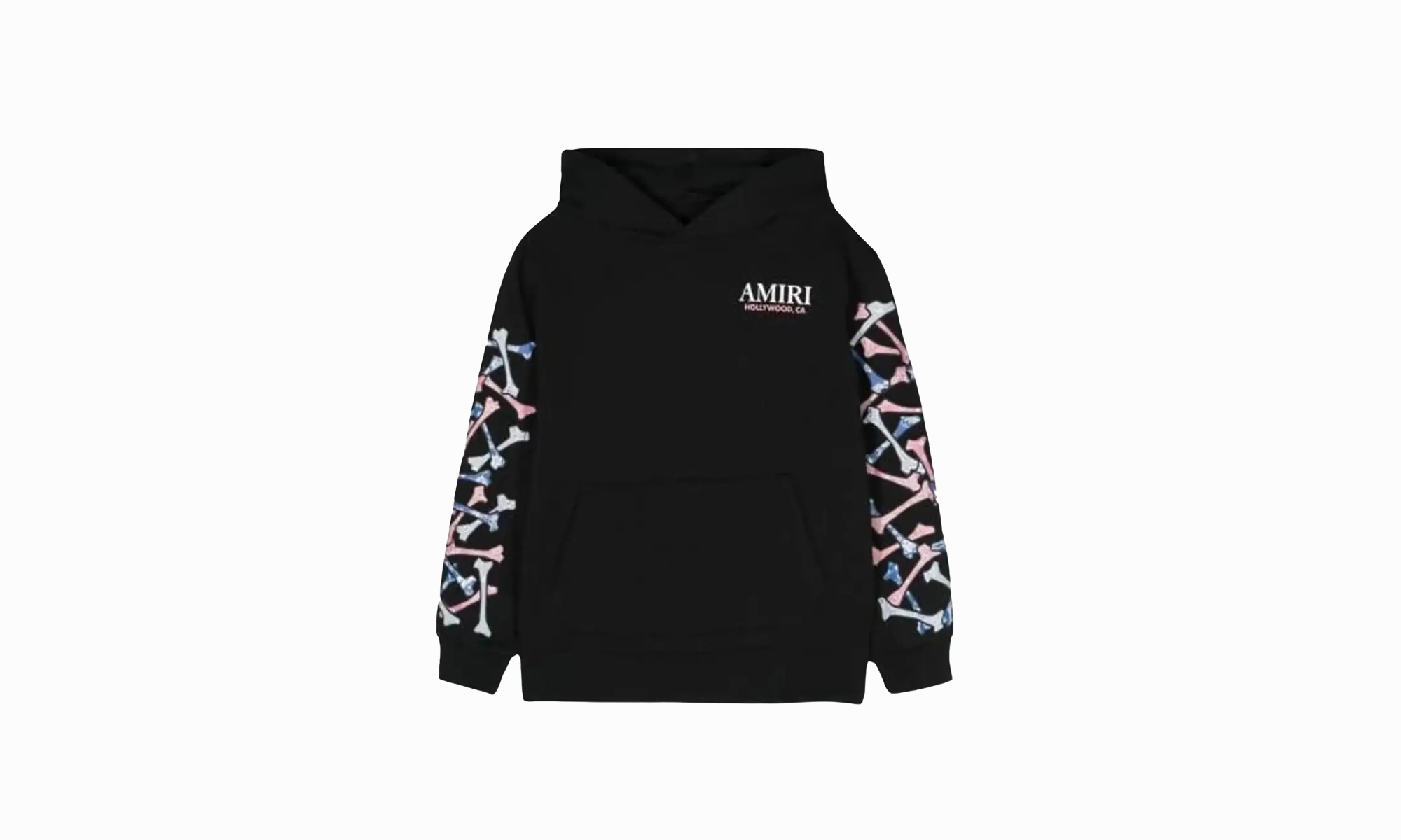Bandana Bones Stacked Hoodie "BLACK"