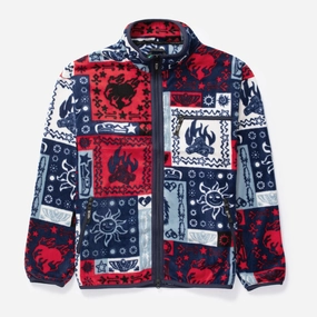 Double Layer Design Bandana Fleece Jacket