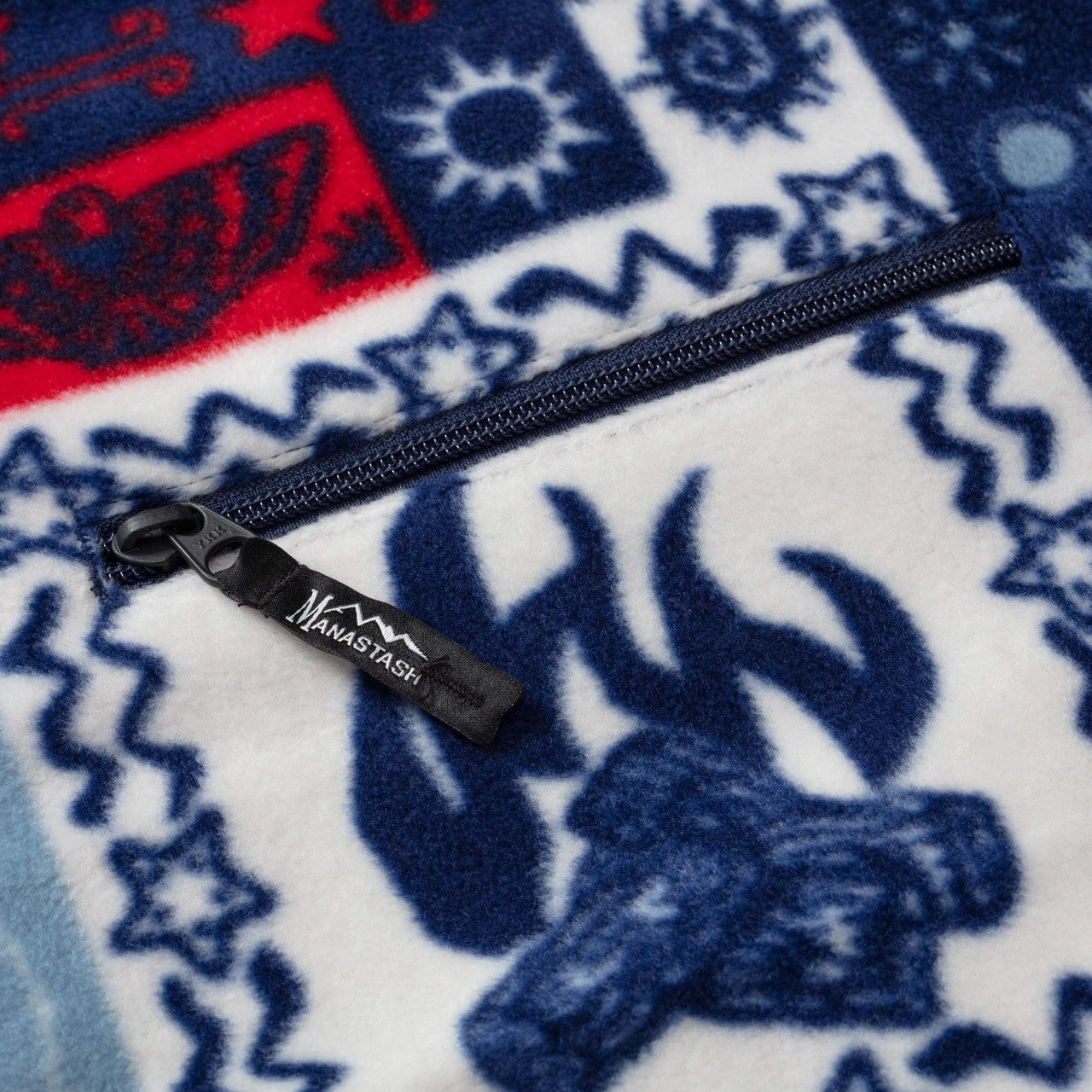 Algorithm Weightless Construction Bandana Fleece Jacket