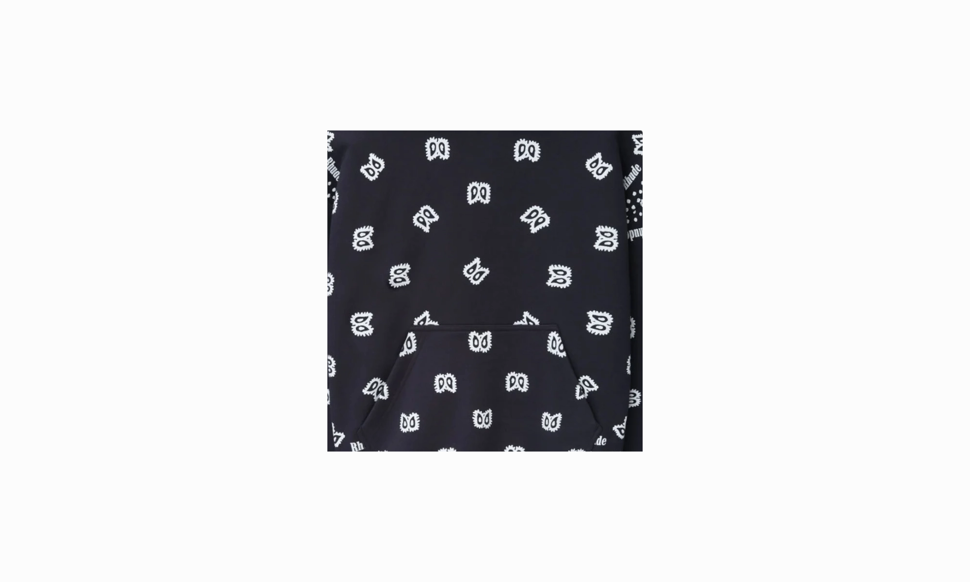 Bandana Print Hoodie "Black"