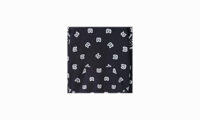 Bandana Print Hoodie "Black"