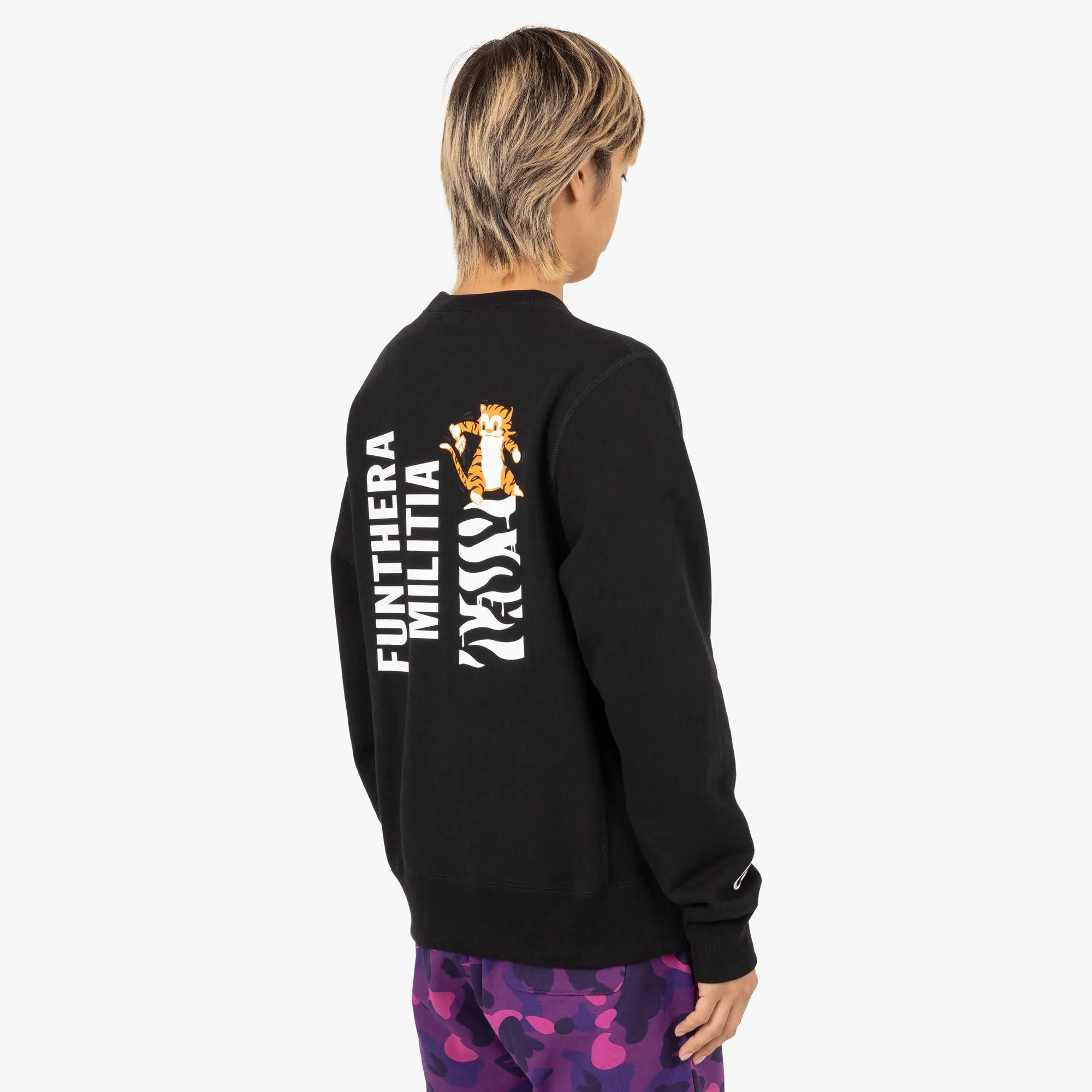 BAPE Tiger Crewneck / Black anti shrinking Classic Bold