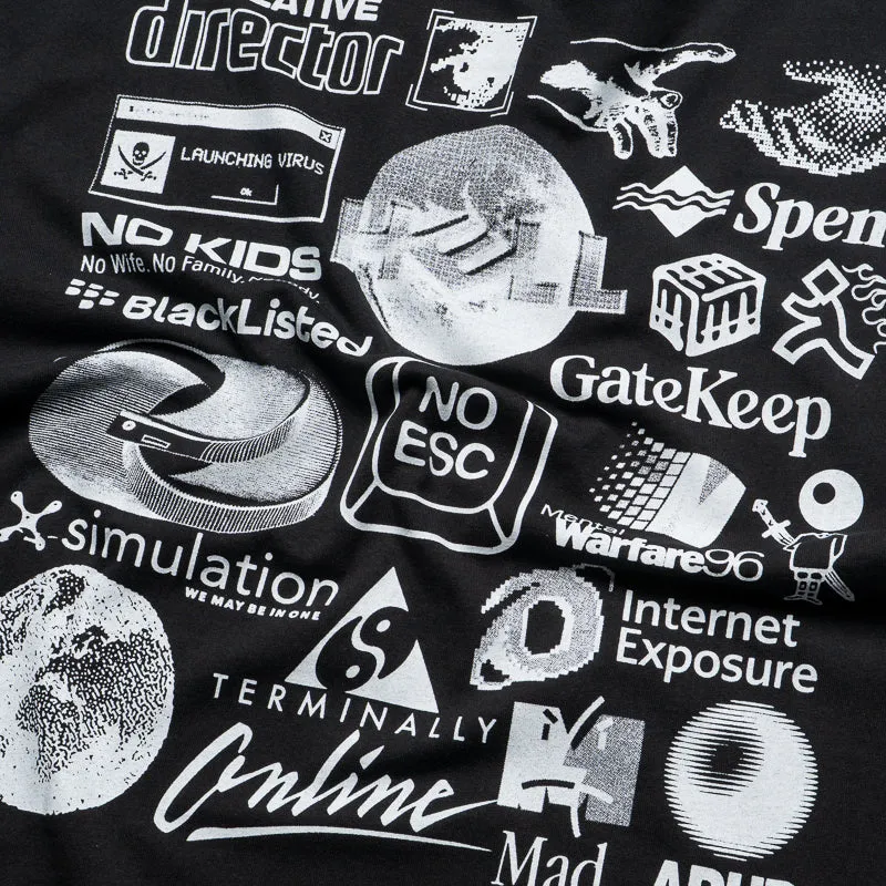 Market Terminally Online Tee - Black Classic