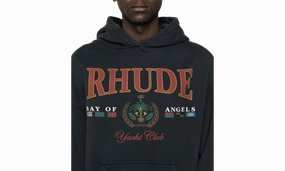 BAY OF ANGELS YACHT HOODIE VTG "BLACK"
