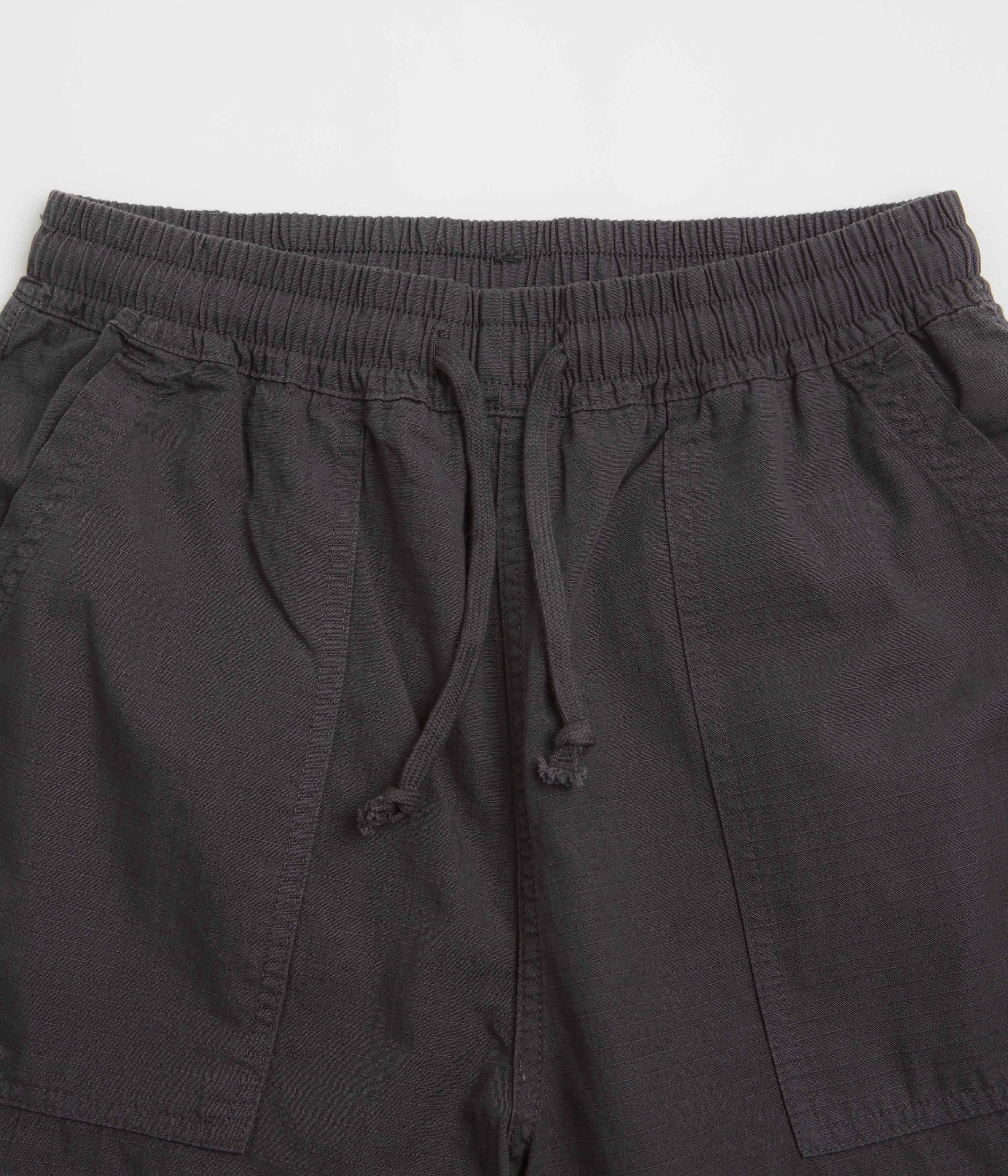 fishing attire Travel Comfort Service Works Ripstop Chef Shorts - Washed Black