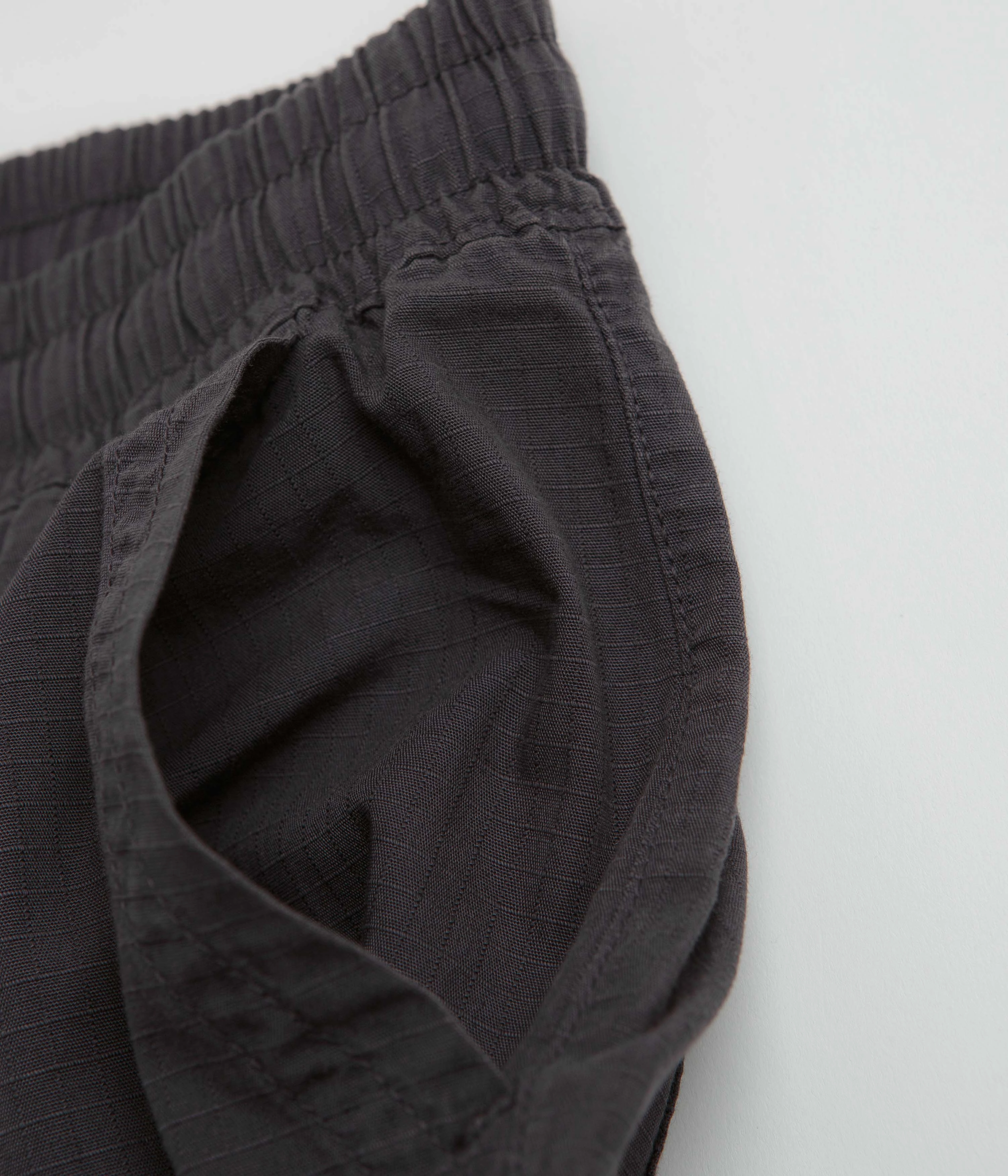 Service Works Ripstop Chef Shorts - Washed Black Wide Leg Silhouette Outdoor Vibe