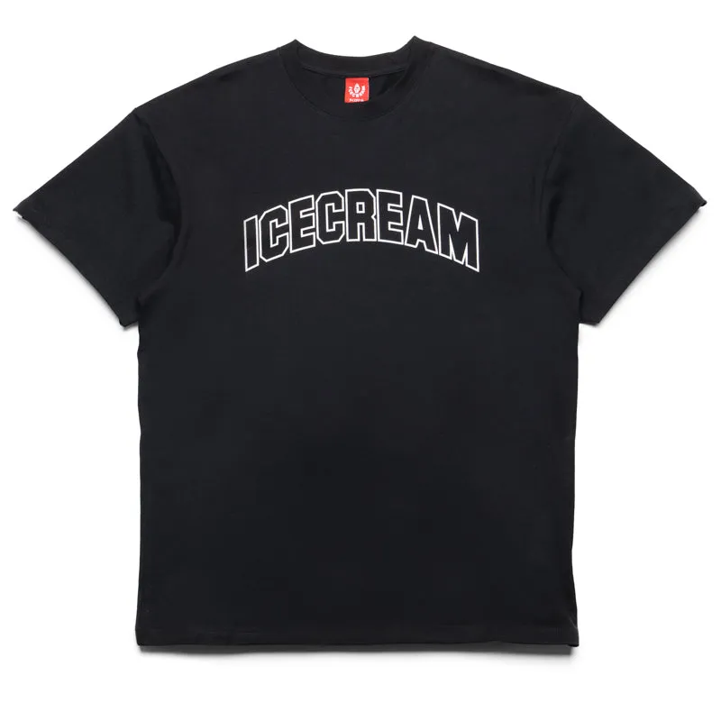 animal prints Ice Cream Outline Tee - Black