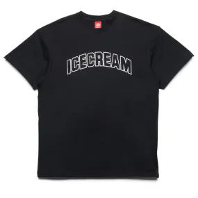 animal prints Ice Cream Outline Tee - Black