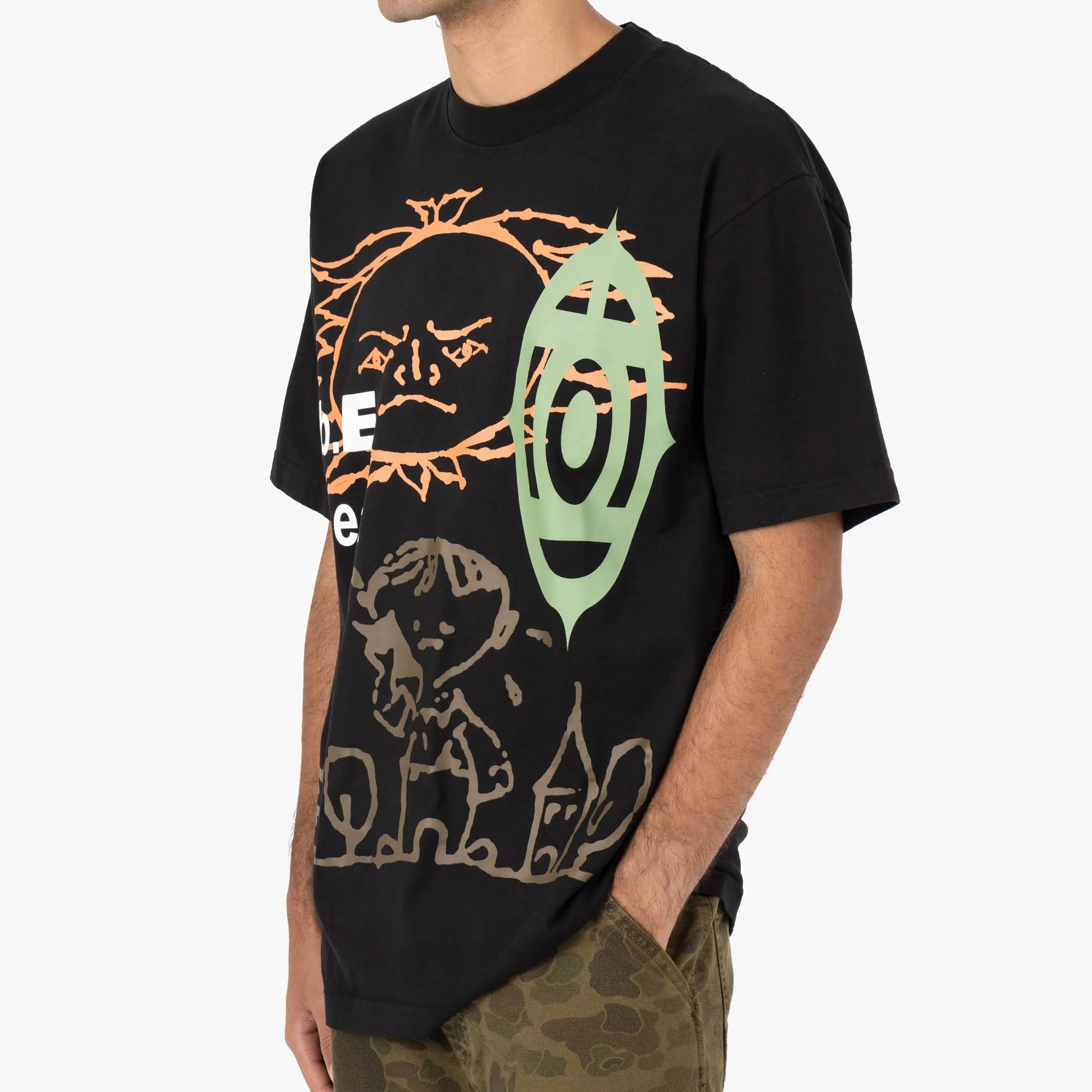 solo travel flight event b.Eautiful b.E heat T-shirt / Black