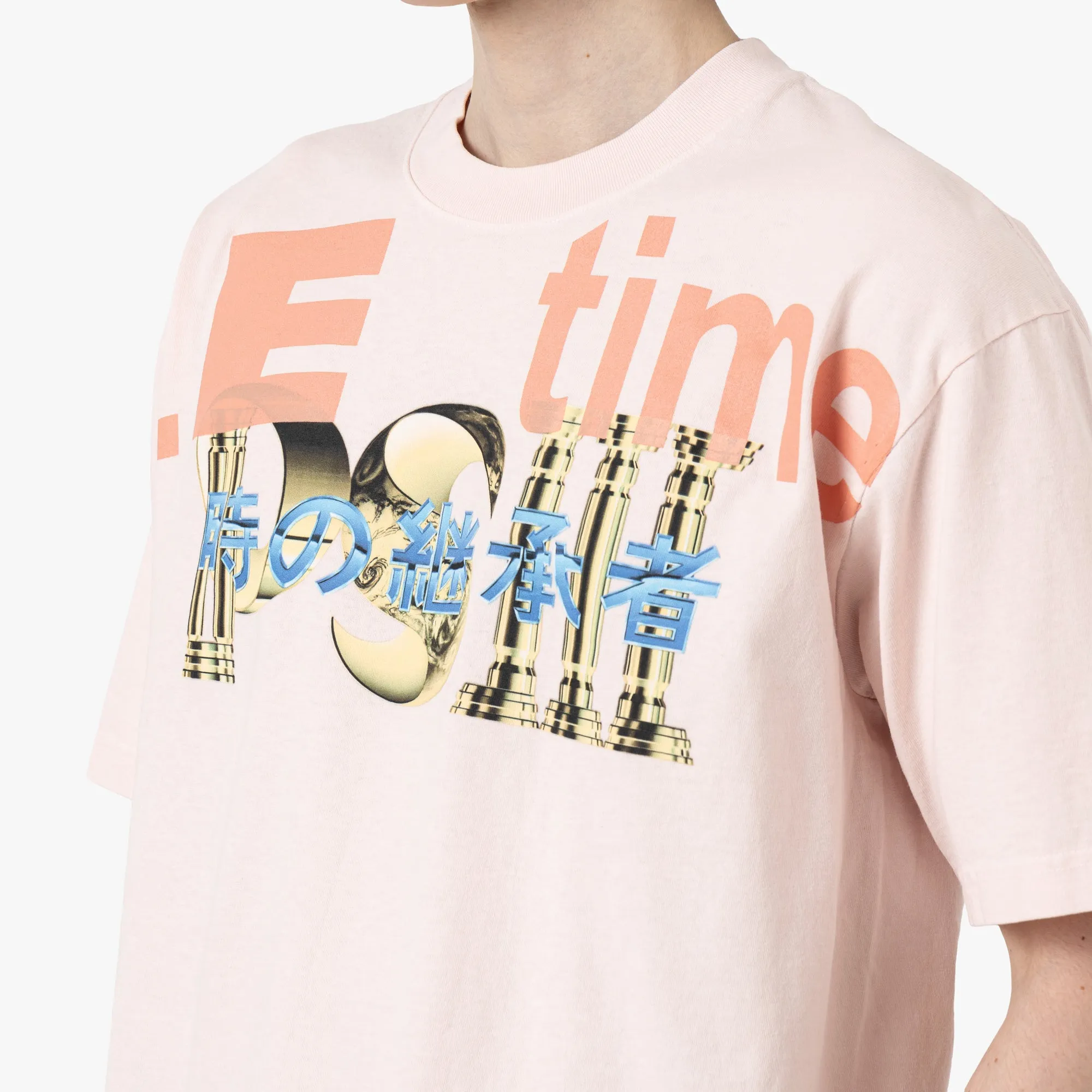 Yoga class female clothing b.Eautiful b.E Time T-Shirt / Light Pink