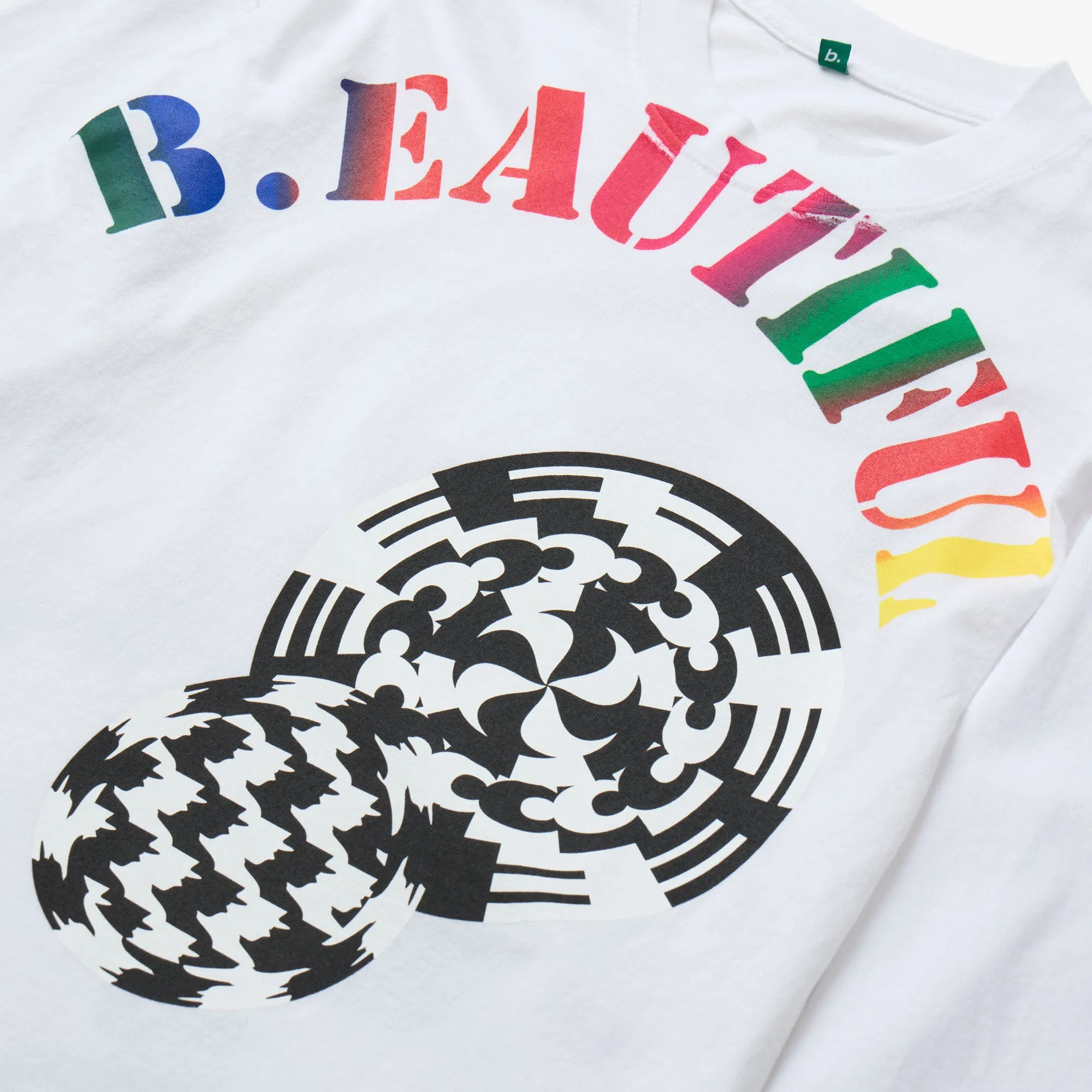 b.Eautiful Silhouette Long-Sleeve T-Shirt White Fitness workout