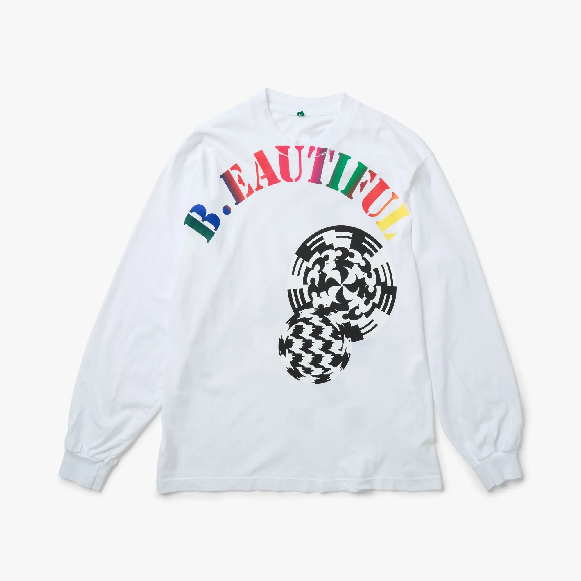 b.Eautiful Silhouette Long-Sleeve T-Shirt White badminton