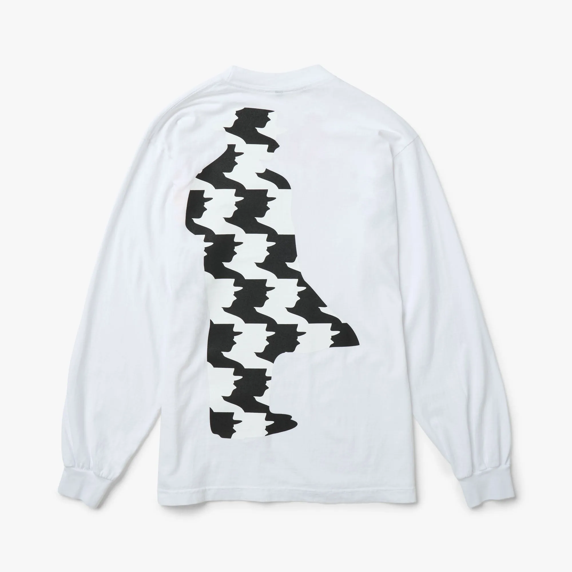 b.Eautiful Silhouette Long-Sleeve T-Shirt White polo shirt