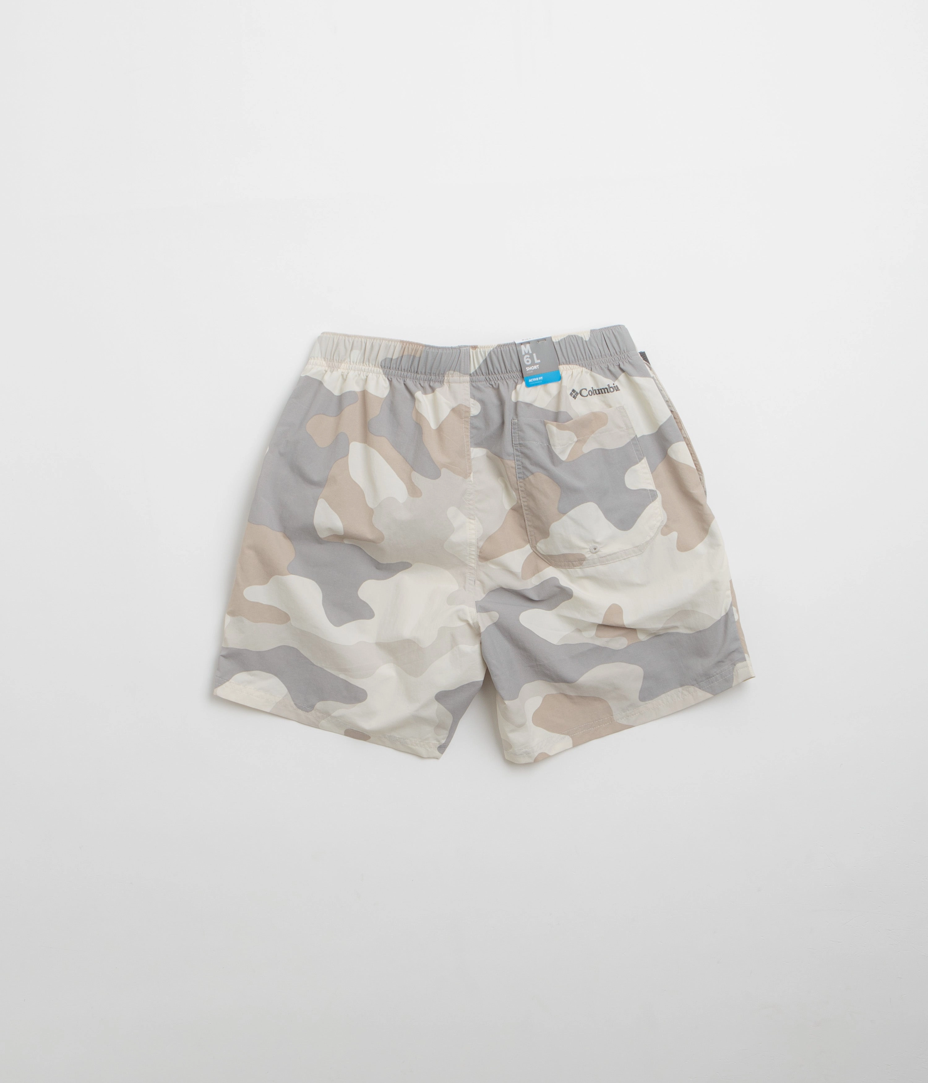 Quick Access Pockets Columbia Mountaindale River Shorts - Dove Mod Camo