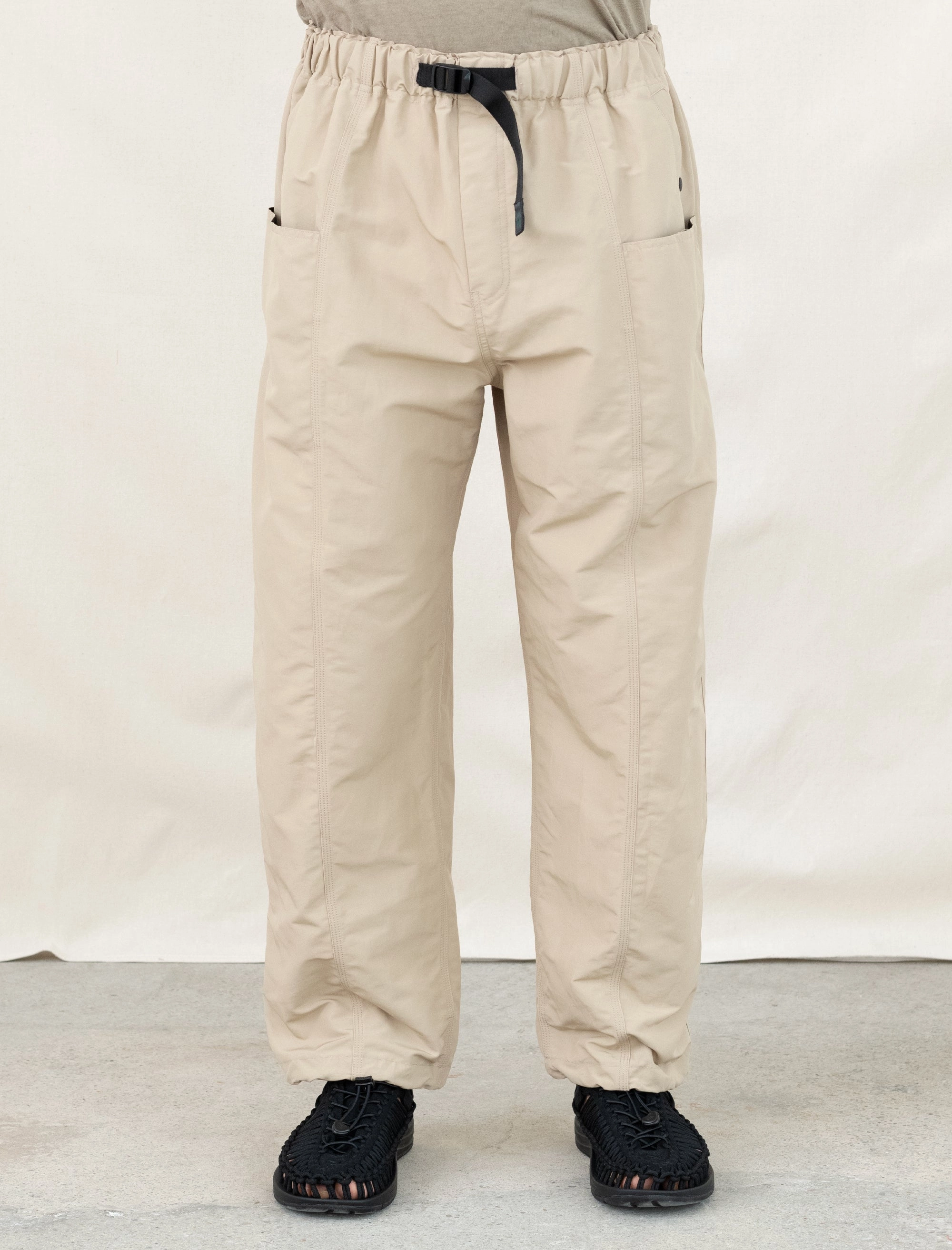 Office Appropriate SlimFit Belted C.S. Pant (Lt. Beige)