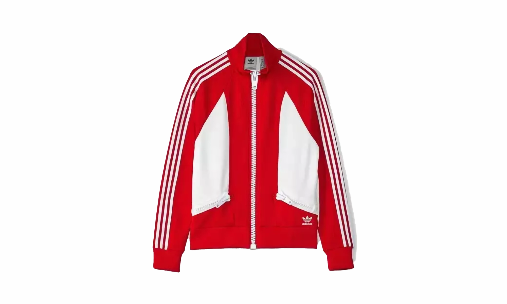Big Zipper Jacket Vivid Red "VIVRED" Handmade Fit NoSlip Hem