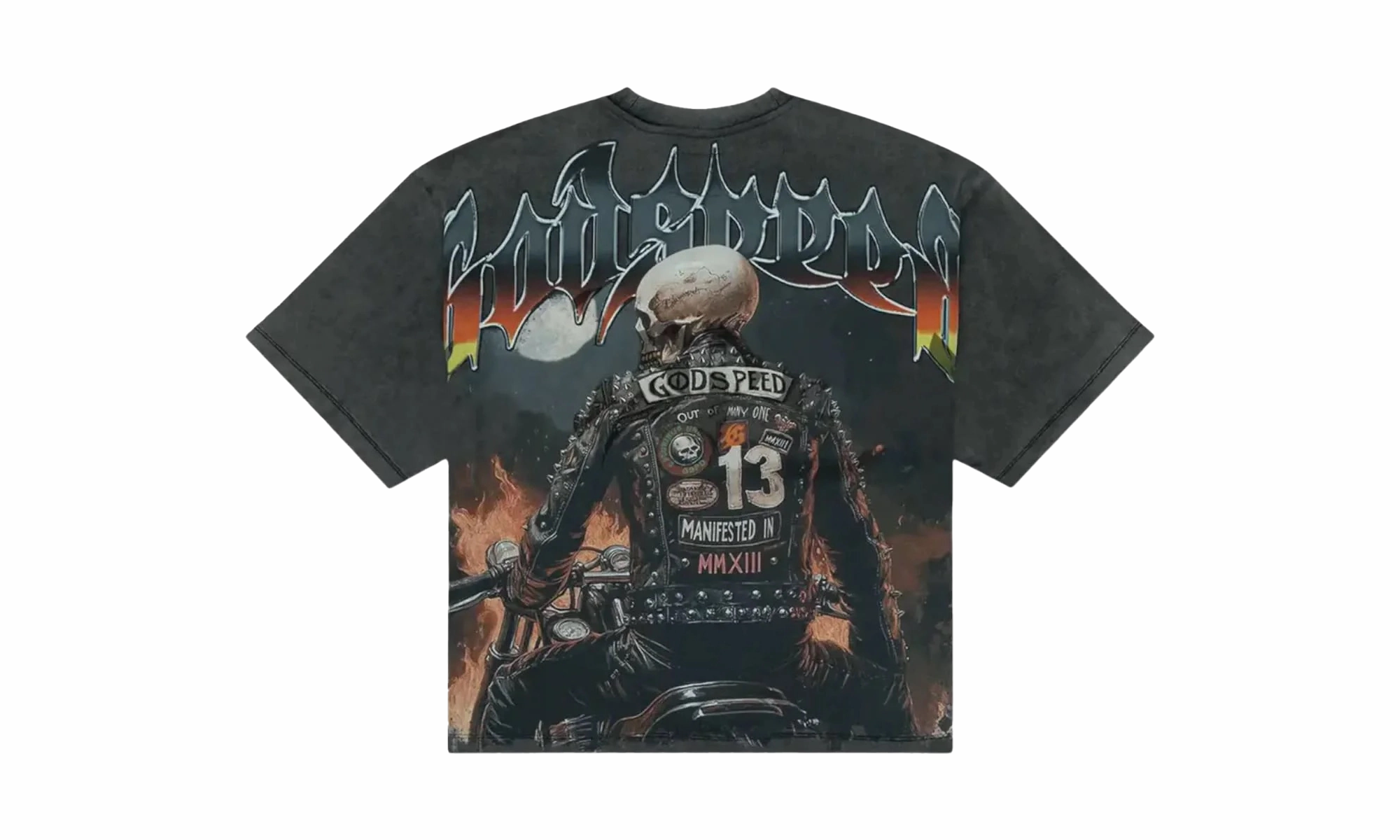 ZeroIrritationLabels Biker Nation T-Shirt "Grey Wash"