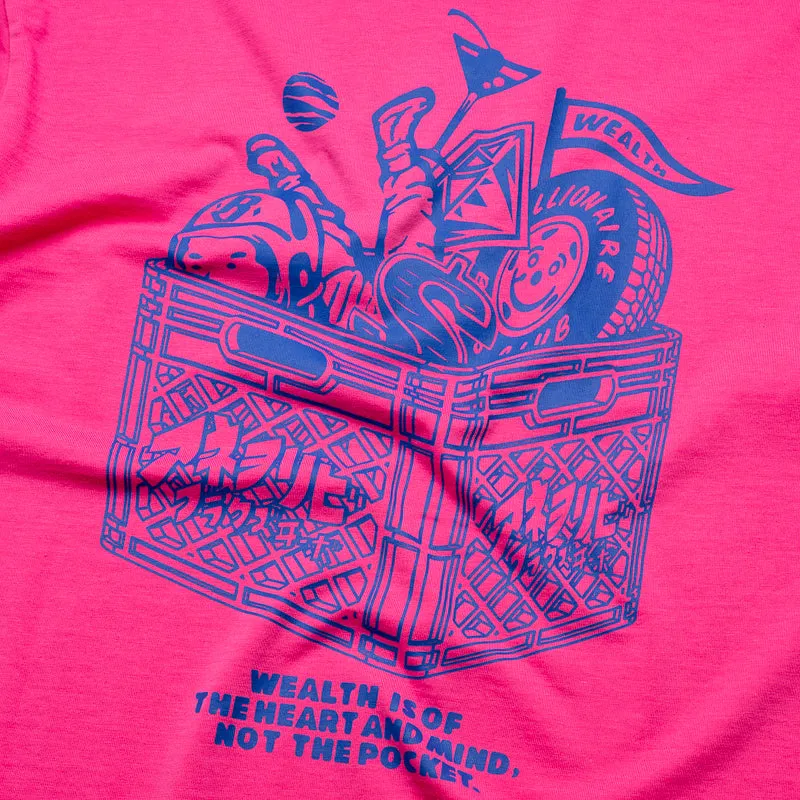 Button Closure Billionaire Boys Club Debris Tee - Carmine Rose