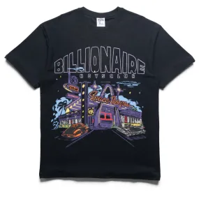 neon colors Beach Billionaire Boys Club Diner Knit Tee - Black