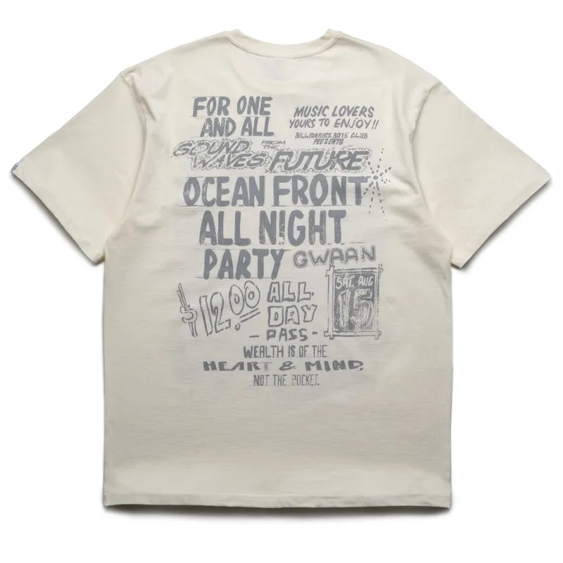Billionaire Boys Club Partay Tee - Winter White Ultraviolet Protection Factor Family outing