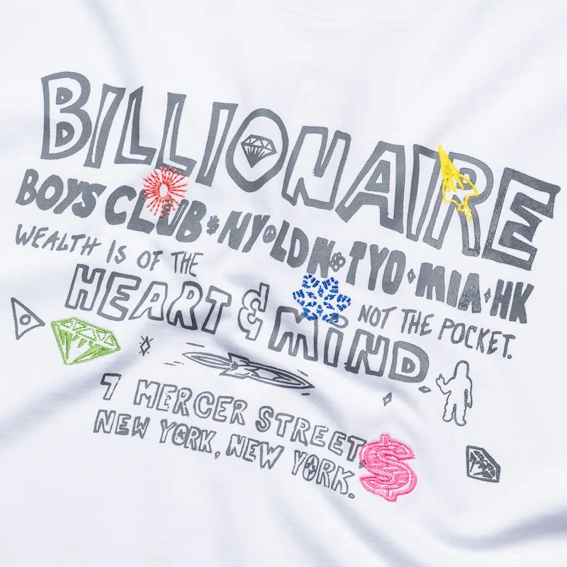 Billionaire Boys Club Satellites Knit Tee - White lounge event