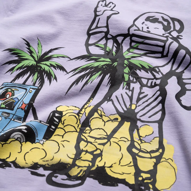 Bio Washed Softness Billionaire Boys Club Space Sand Tee - Pastel Lilac