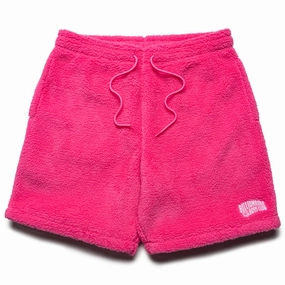 Handmade Layered Hem Detail Billionaire Boys Club Comfy Cloud Shorts - Carmine Rose