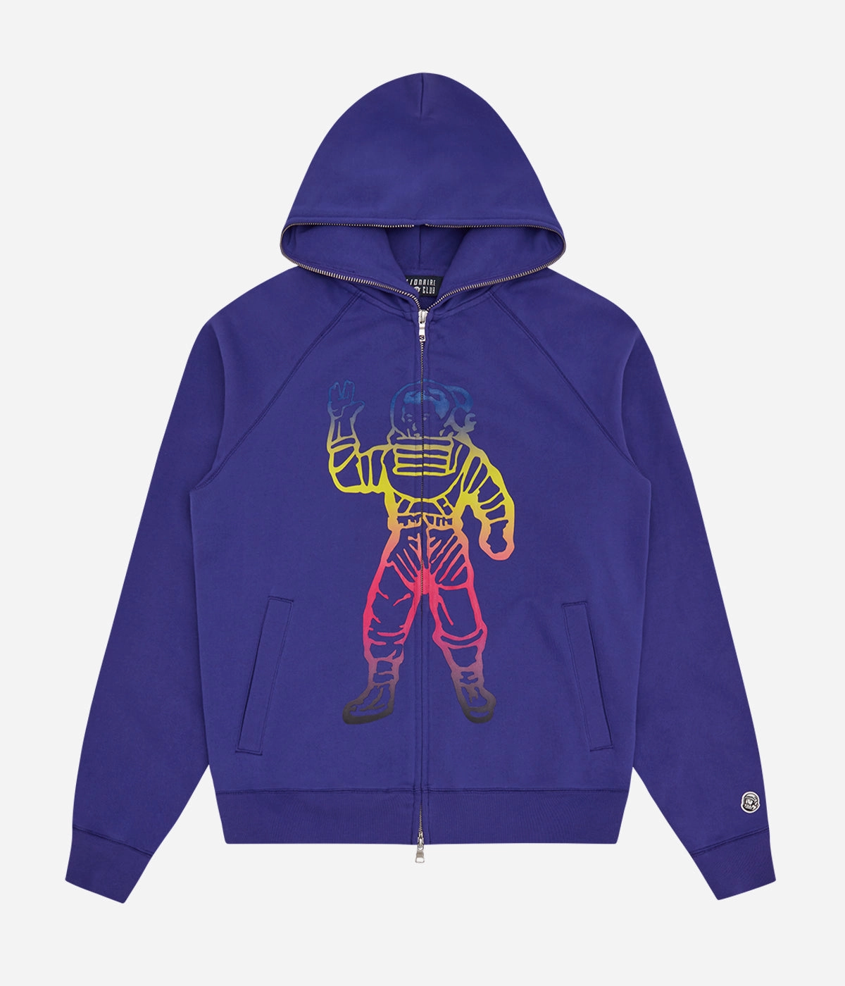 Billionaire Boys Club Standing Astro Zip-Through Hood product label information