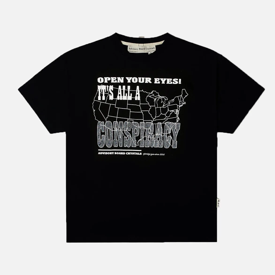 FadeResistantDye CONSPIRACY SHORT SLEEVE TEE - BLACK