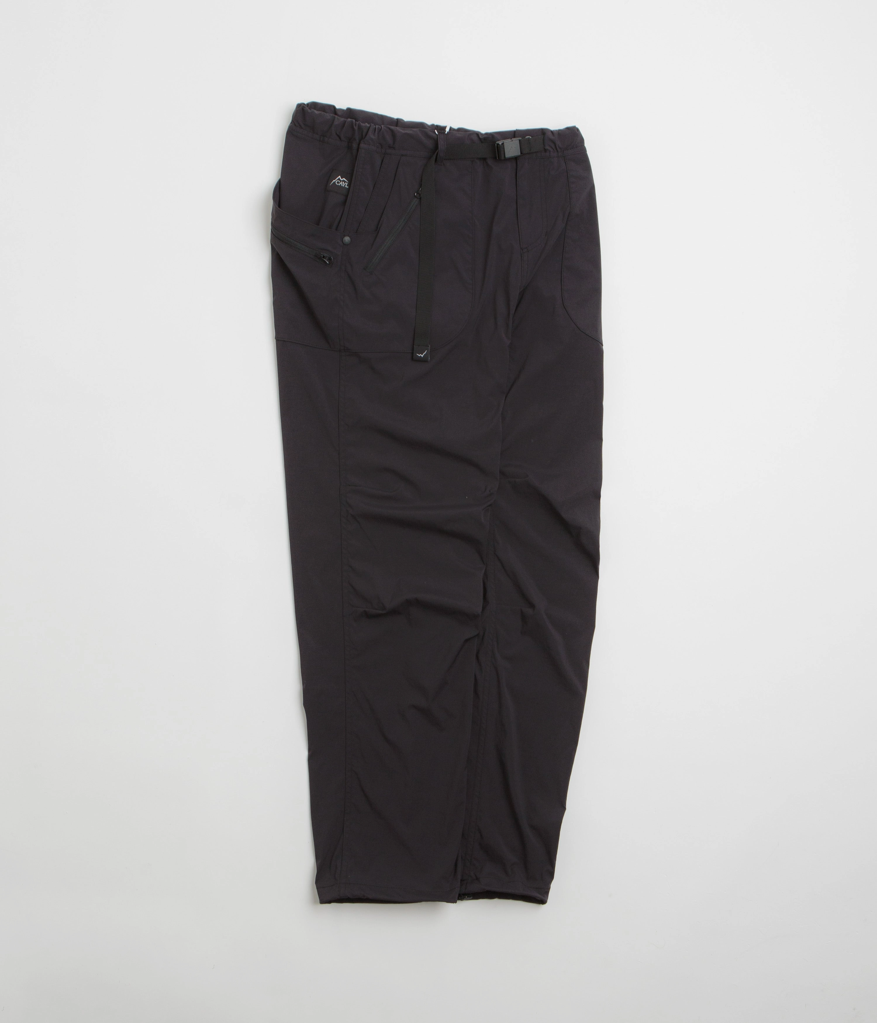 Cayl Multi Pocket Wide Pants - Black Softened Hem
