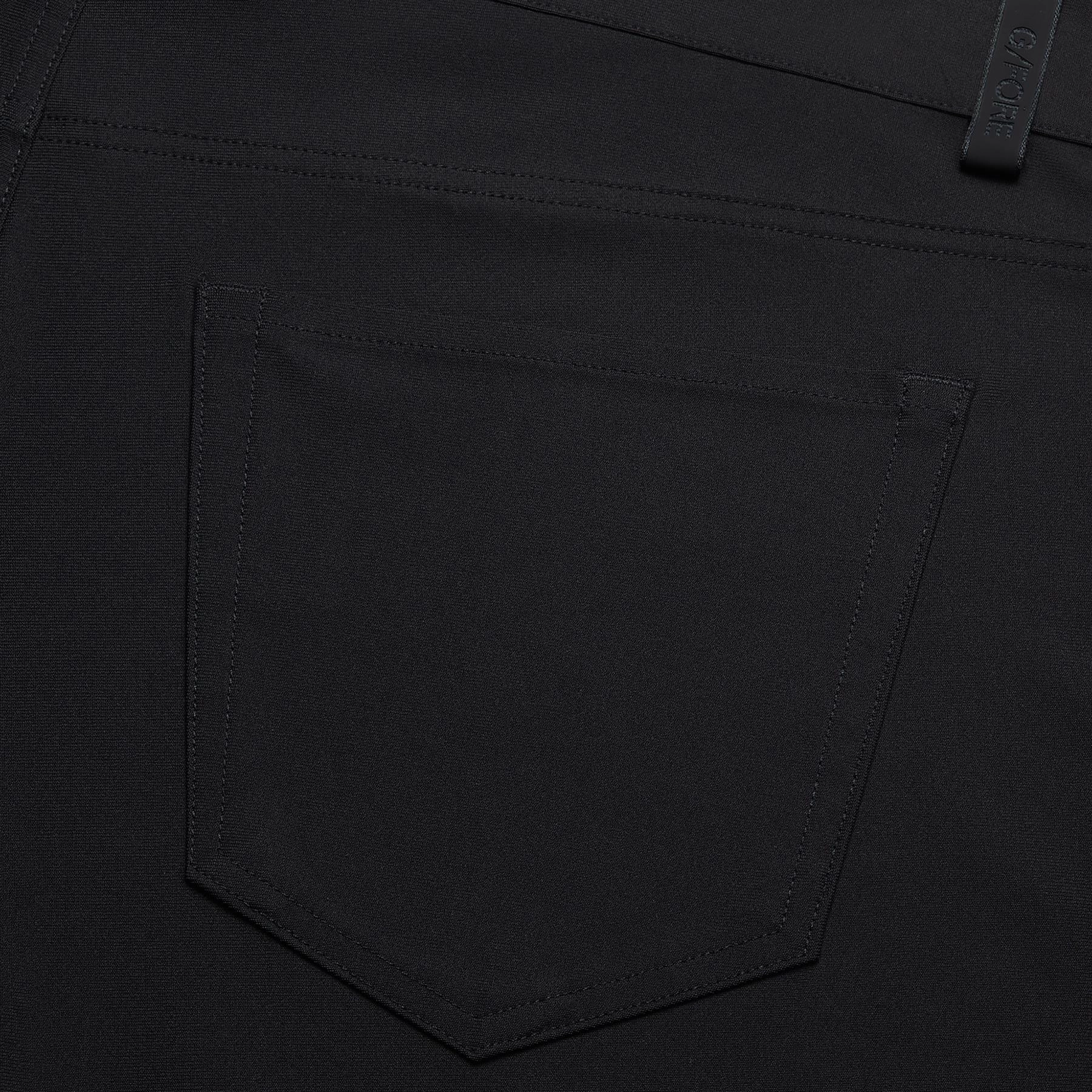 Wear Resistant Fabric Street Utility Tour 5 Pocket Straight Leg Trousers Onyx