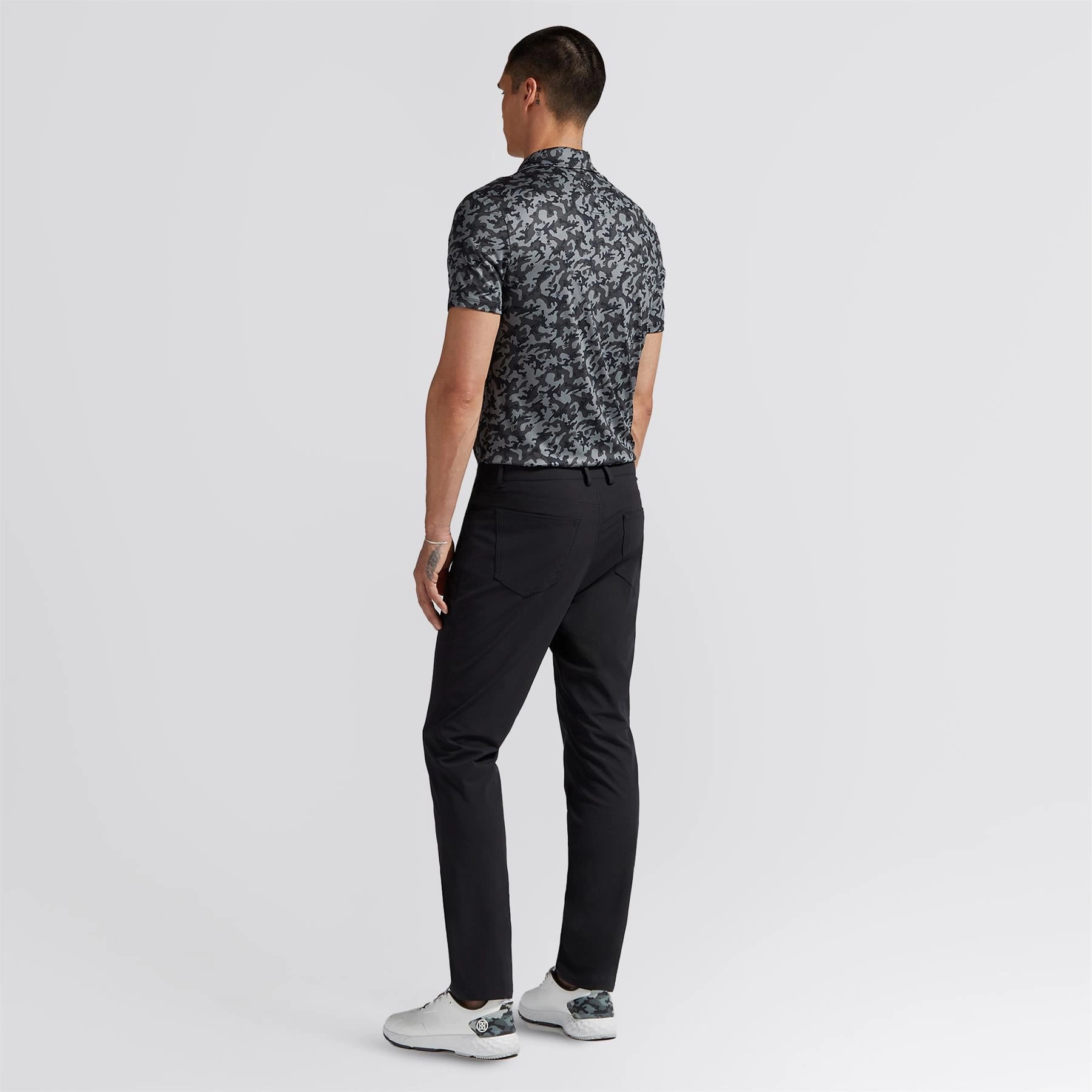 Tour 5 Pocket Straight Leg Trousers Onyx Versatile Waist