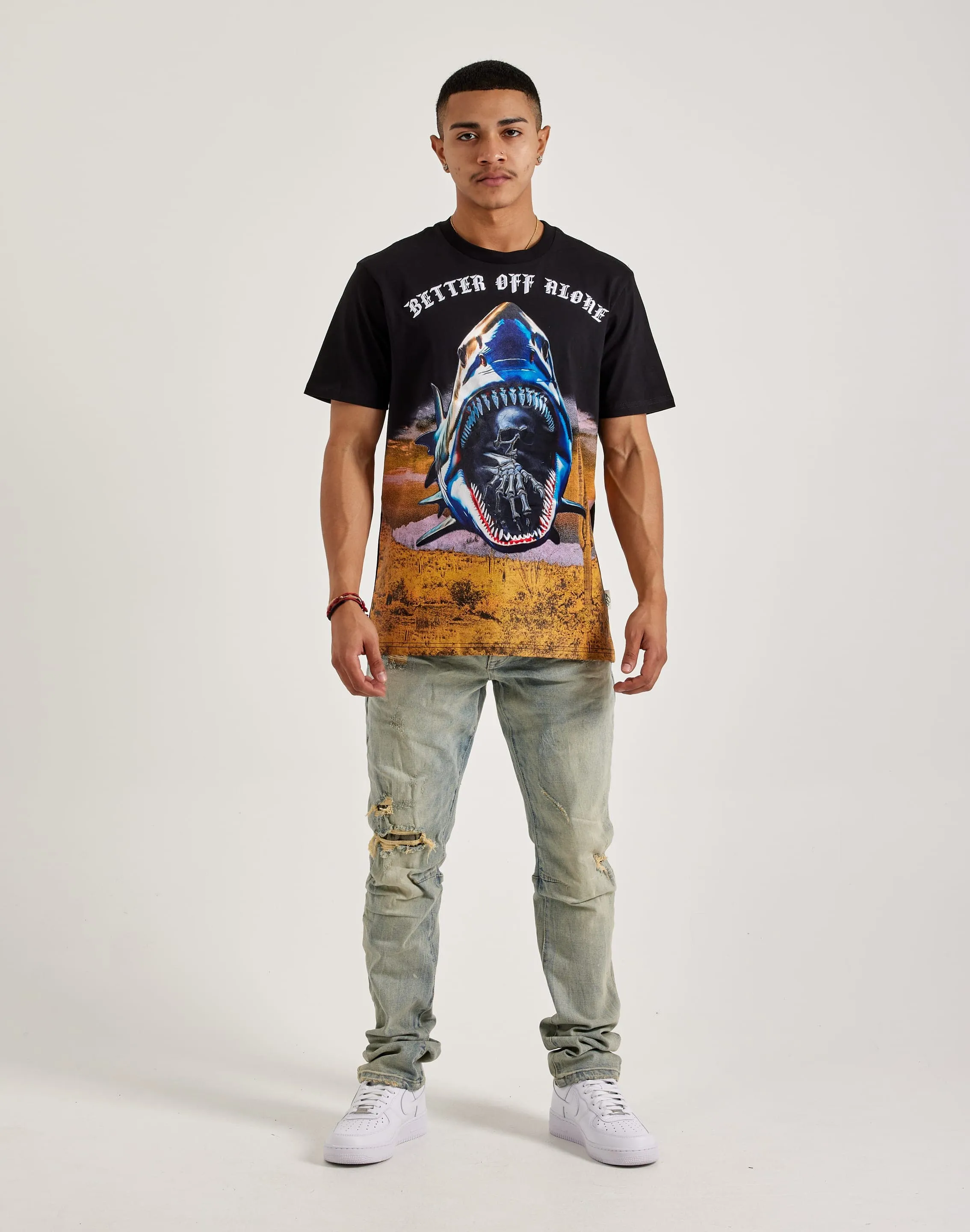 Breathable fabric Ergonomic Cut BKYS Better Off Alone Tee