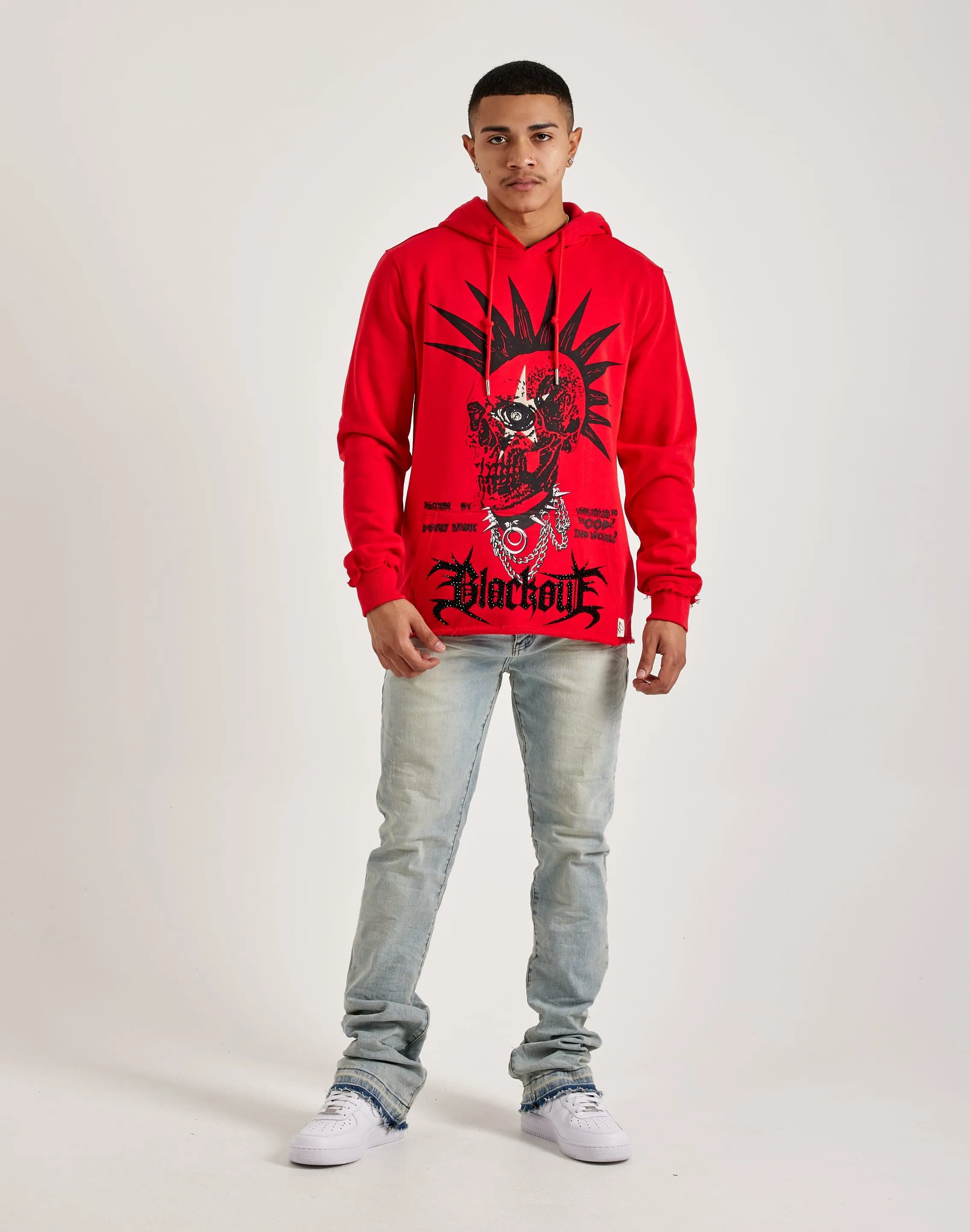 BKYS Born To Tour Hoodie Flatlock stitching