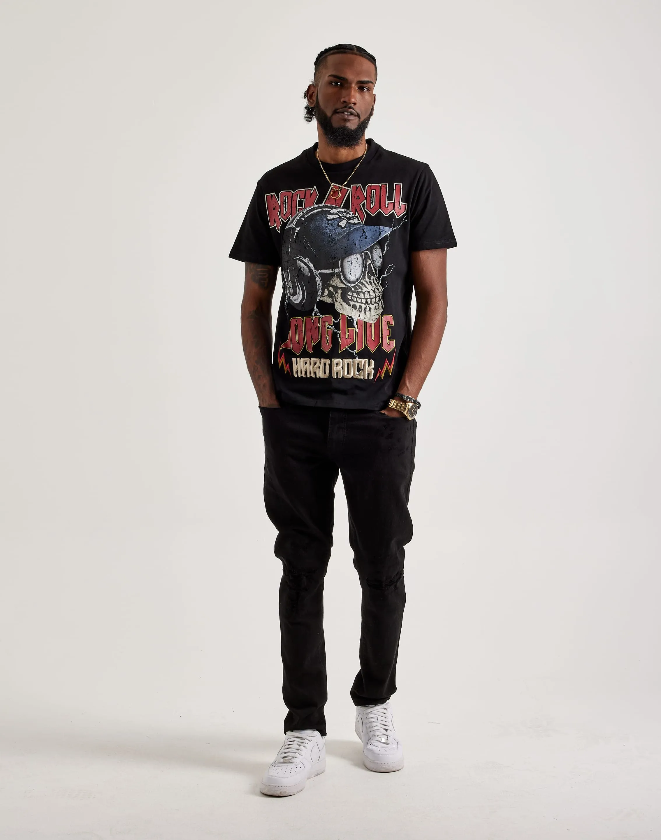 Breathable Stretch Fabric BKYS Long Live Rock Tee