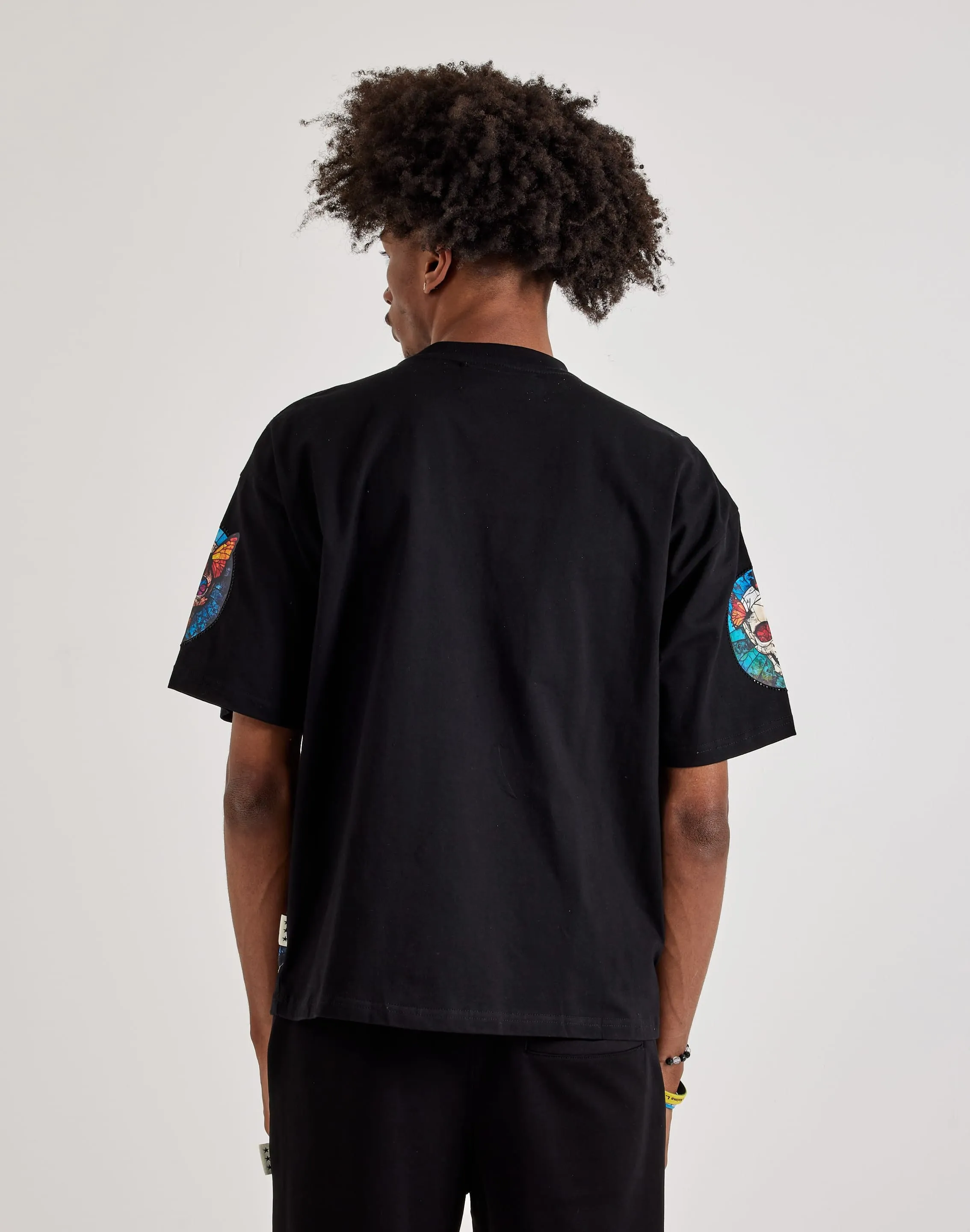 Cyber Glow BKYS  Saint Crop Short Sleeve Tee