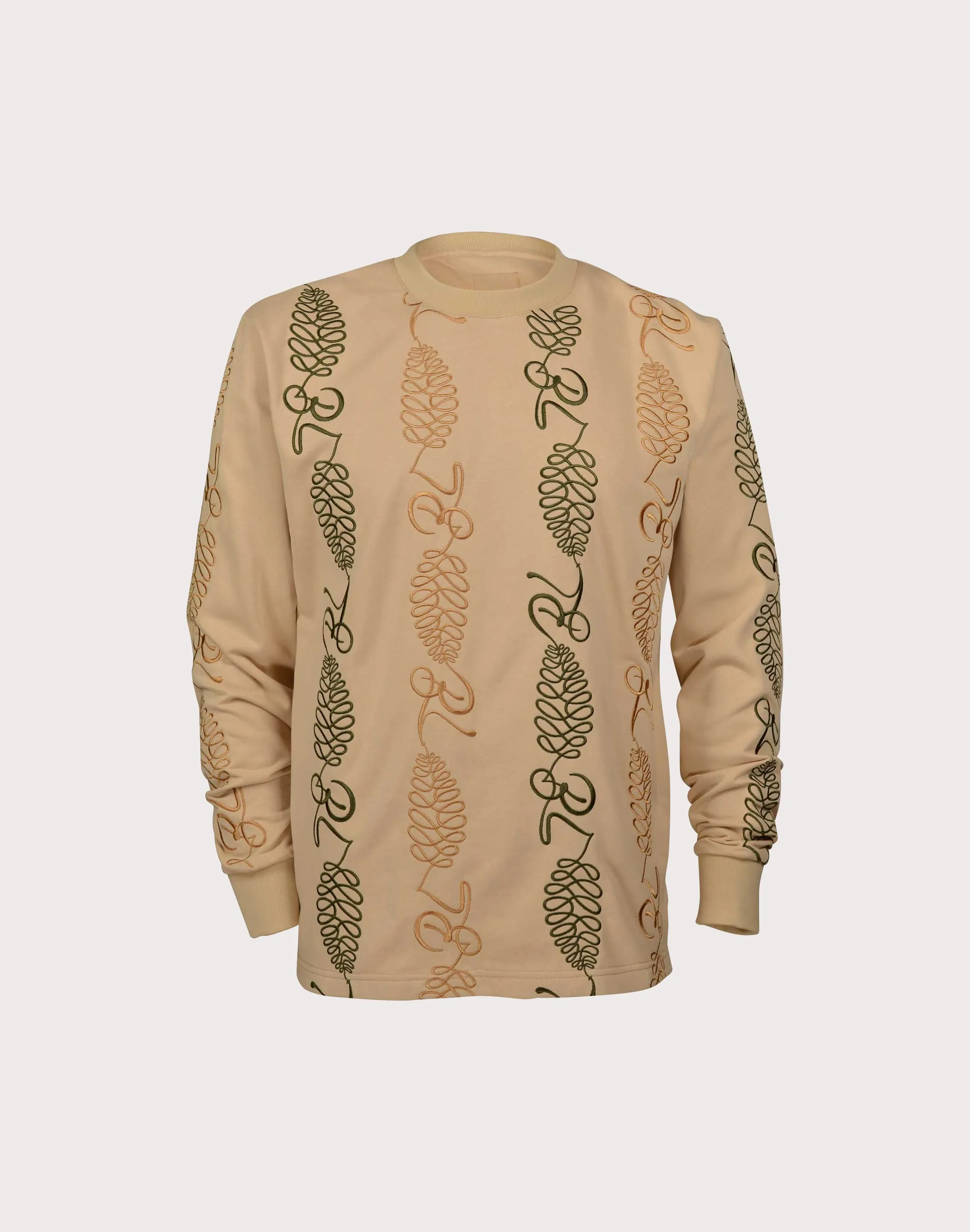 Soft Inner Lining Cyber Glow Blac Leaf Stay Strong Fleece Crew