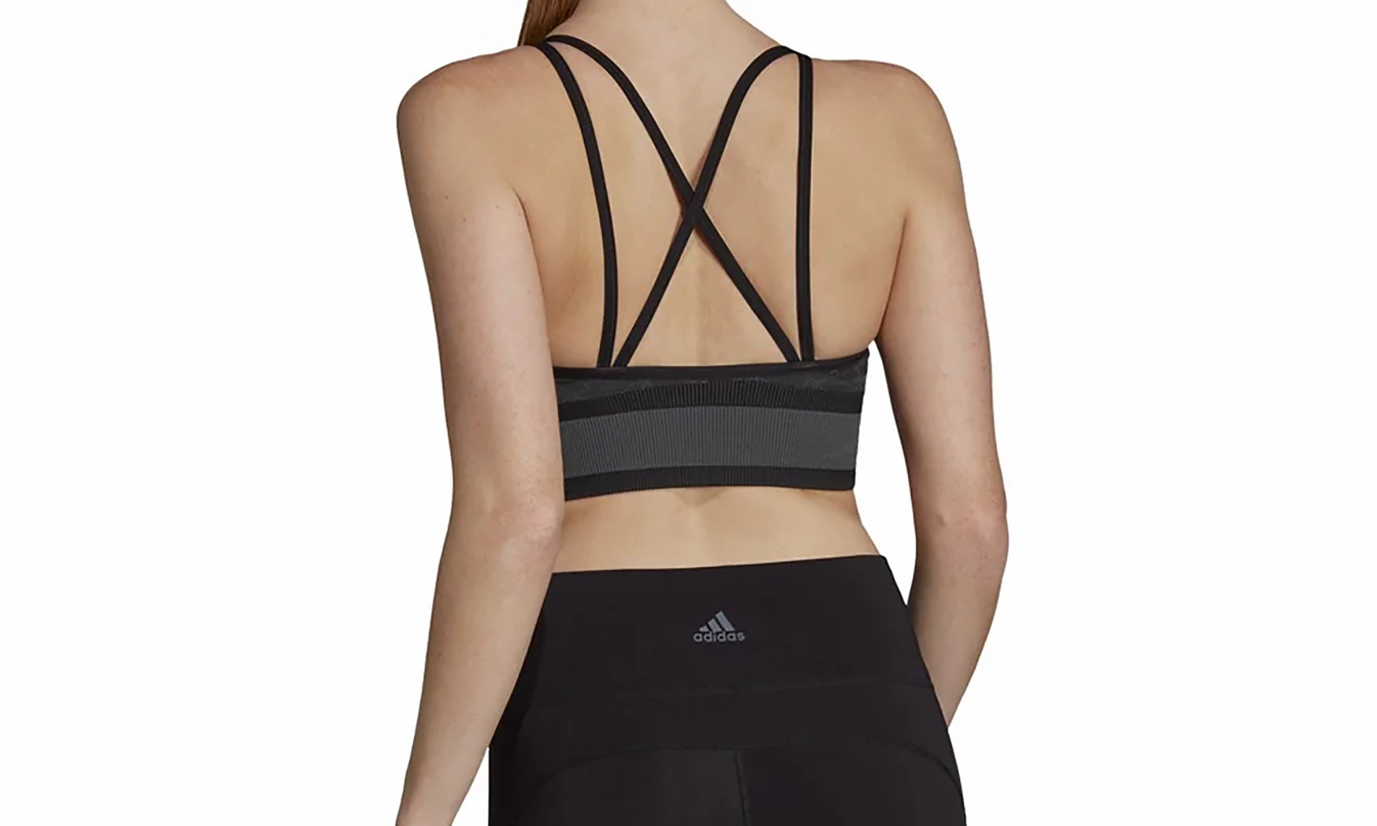 All Me Wanderlust Seamless Long Bra "Black / Grey Six" Ergonomic Cut