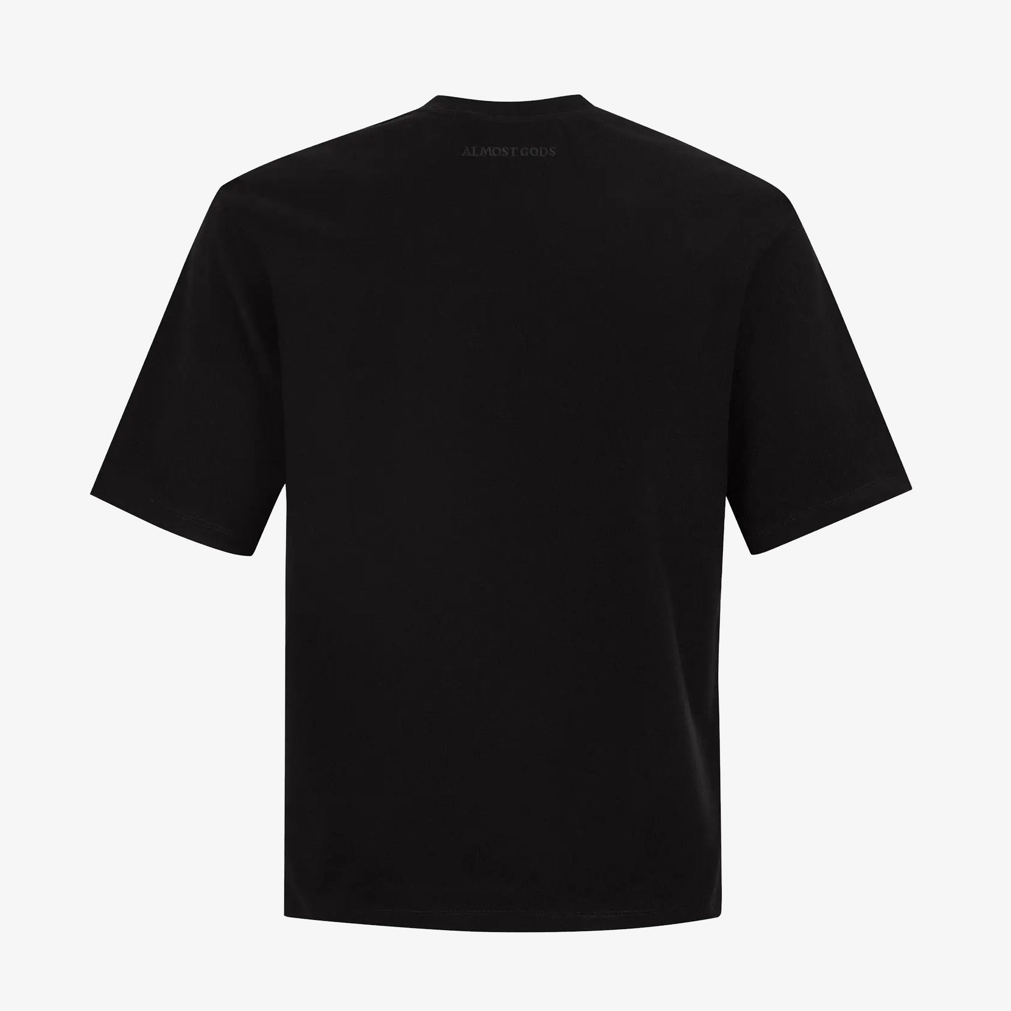 Story Mood ALMOST GODS | ALMOST GODS TEE IN ZARI EMOBROIDERY { BLACK
